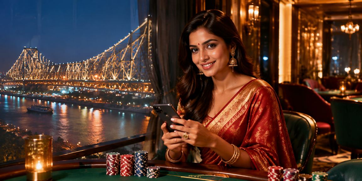 Player enjoying rummy game on mobile